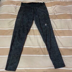 Adidas Black Grey Adidas Leggings: Medium